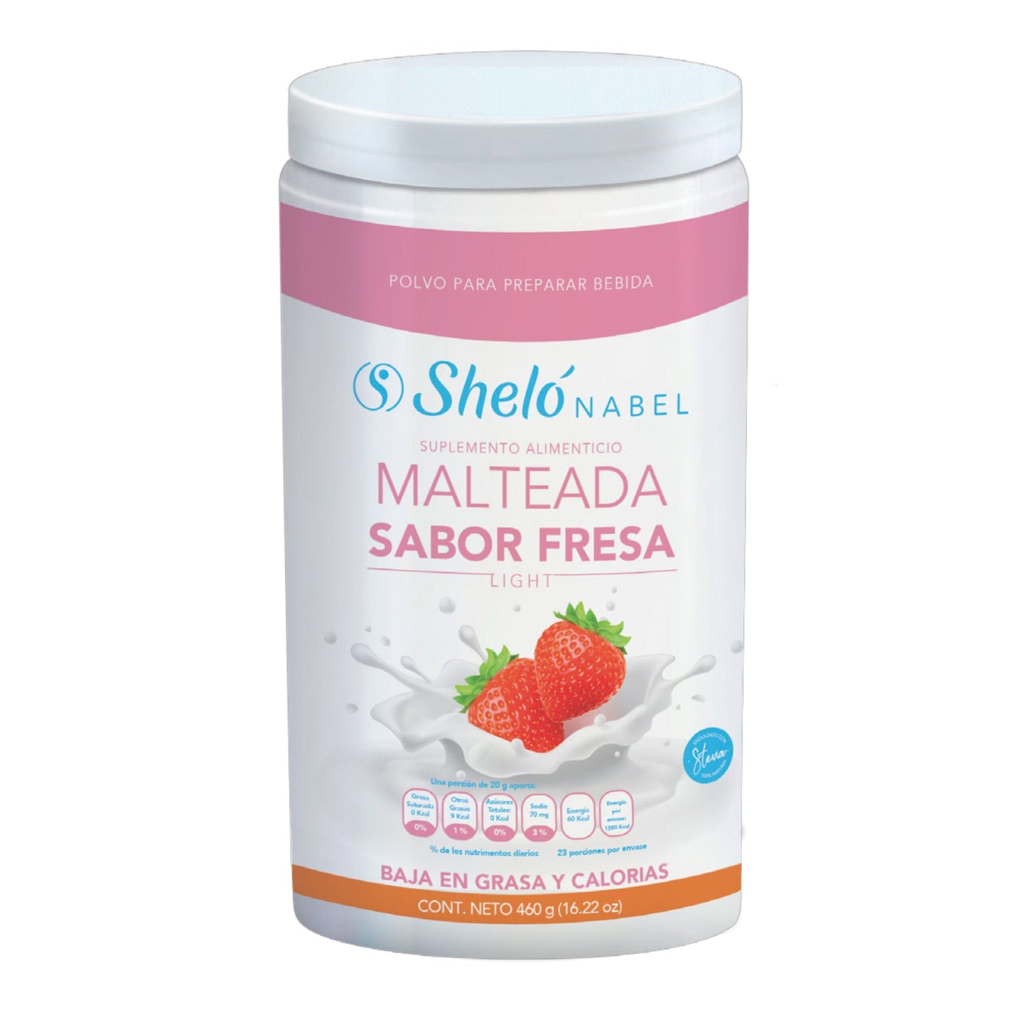 NUTRICIONAL SHAKE POWDER WITH STRAWBERRY